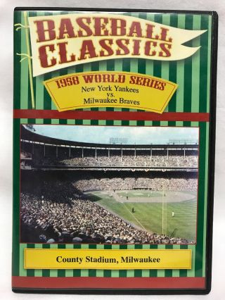 1958 World Series York Yankees Vs.  Milwaukee Braves On Dvd Baseball