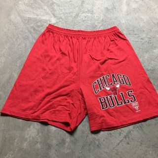 90s Vtg Chicago Bulls Logo 7 Made Usa Sweatshorts Sweat Shorts M Lounge Jordan