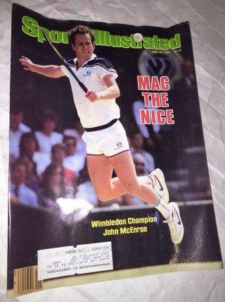 July 16 1984 Sports Illustrated Mac The - Tennis - John Mcenroe - Indians