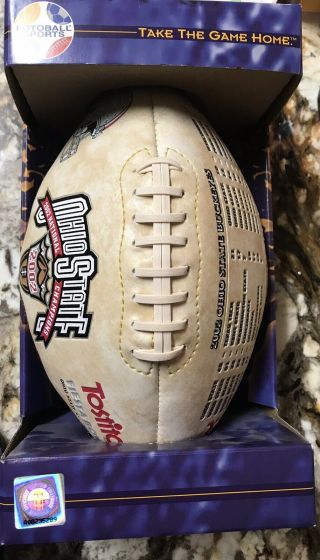 2002 Ohio State National Championship Fiesta Bowl Full Size Football Nib
