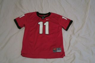 Nike University Of Georgia Bulldogs Uga Football Jersey 11 Youth Size 7 L Red