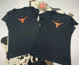 Nike DRI - FIT Texas Longhorns Workout Fitness Tank Top T - Shirt Large Bundle Of 3 2