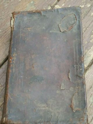 1846 D.  Martin Luther German Holy Bible Illustrated Fn Binding
