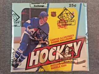 1983 - 84 Opc Hockey Card Box Bbce Box 3 (tape Intact)