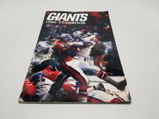 1990 York Giants Yearbook Nfl Football Vintage Year Book