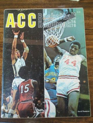 Acc Basketball Handbook From 1974 - 1975