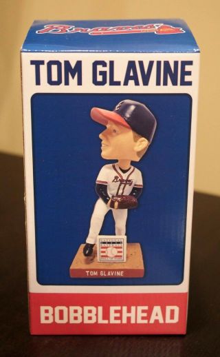 Tom Glavine Atlanta Braves Bobblehead Baseball Hall Of Fame Hof Nib