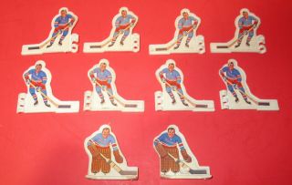 10 Coleco Table Hockey Players 1970 