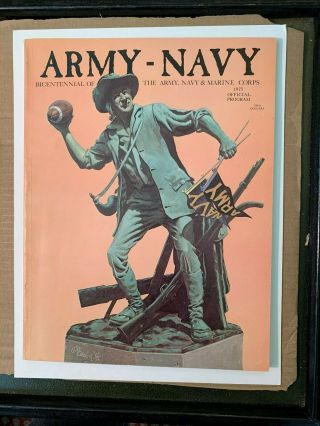 1975 Army Black Knights Vs Navy Midshipmen Official Football Program Vg Condit