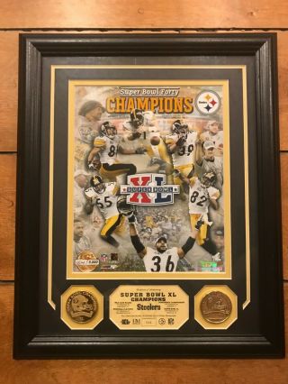 Pittsburgh Steelers Bowl Xl Champions Framed Picture/coins - Highland