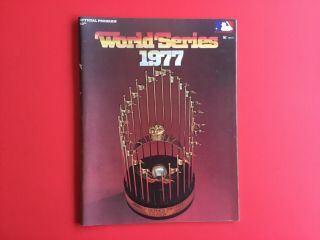 Official 1977 World Series Program (yankees Vs Dodgers) " Jackson Mr.  October "