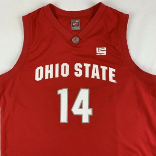 Ohio State Buckeyes Ncaa Nike Mens Basketball Jersey Size Xl Lebron James 14