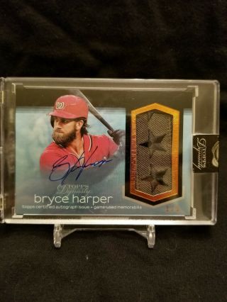 2018 Topps Dynasty Bryce Harper Autograph Relic 1/5
