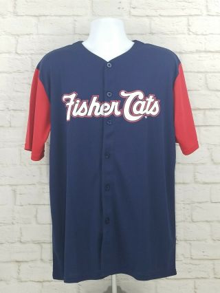 Fisher Cats 603 Minor League Baseball Jersey Mens Xl Shirt Hampshire Euc A14