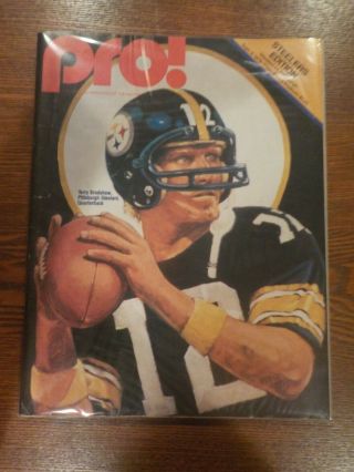 1979 Pittsburgh Steelers Vs Houston Oilers Program Terry Bradshaw Cover