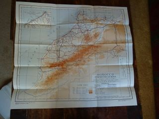 1942 Morocco Vol Ii Naval Intelligence Division 2 Huge Maps Casablanca Tangier ^