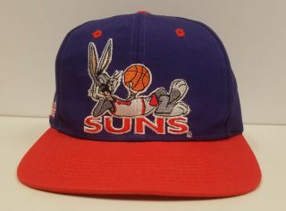 Vintage Phoenix Suns Nba Basketball Bugs Bunny Looney Tunes Snapback Hat Cap
