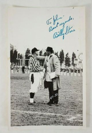 1950s Billy Stone Baltimore Colts Signed Autographed Photo 6x8 Picture Nfl