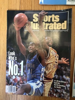 Sports Illustrated THE DREAM SEASON UNC Tar Heels 1992 - 1993 - 3 Issues 3