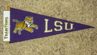 Vintage Louisiana State University Lsu Tigers Pennant Ncaa Team B48c St135