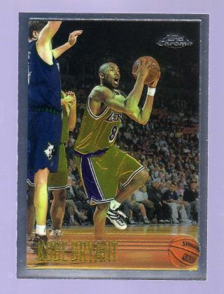 1996 - 97 Topps Chrome 138.  Kobe Bryant Rookie Card Rc.  Lakers