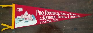 " Pro Football Hall Of Fame " Vintage Felt Pennant 1960 