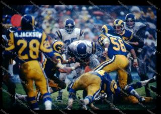 Chuck Foreman - Minnesota Vikings Vs Los Angeles Rams 1977 Nfl 35mm Slide