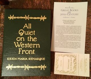 Easton Press - All Quiet On The Western Front By Erich Maria Remarque - Leather