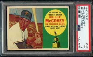 1960 Topps 316 Willie Mccovey Giants Psa 7 Nm 361912 (kycards)