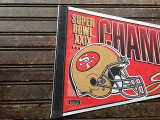 Vintage San Francisco 49ers Bowl XXIX Champions Full Size 30 