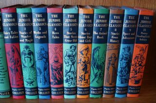 Collier Junior Classics Young Folks Shelf Of Books Complete Hardcover 10 Volumes
