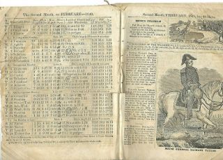 The Old Rough and Ready 1849 Almanac 1847 Mexican American War 2