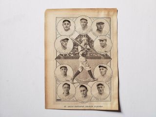 Cardinals 1924 Team Picture Jim Bottomley Taylor Douthit Tommy Thevenow