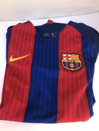 Fc Barcelona Home Jersey 2016 Nike Dri - Fit Small Fcb Unicef Soccer Football ⚽️