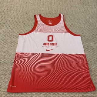 Ohio State University Buckeyes Nike Dri - Fit Tri - Blend Tank Top Shirt Osu Mens Xl