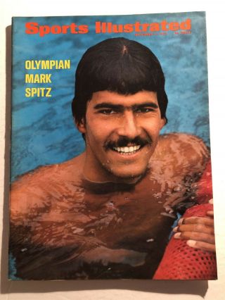 1972 Sports Illustrated Mark Spitz Usa Gold Medal Xx Th Olympics Munich Germany