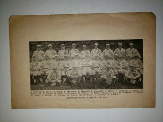 Dodgers 1919 Team Picture Zack Wheat Burleigh Grimes Ed Konetchy Mack Wheat