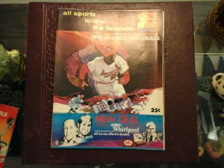 1975 St.  Louis Cardinals Scorecard Cards Vs Padres Unmarked