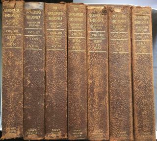 21 Ouf Of 29 Volumes Of The Famed 1911 Britannica Encyclopedia 11th Edition