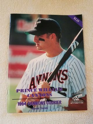 1994 Prince William Cannons Michael Jordan Minor League Baseball Program Chicago