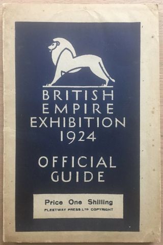 Official British Empire Exhibition Guide 1924 E Mcknight Kauffer Wembley Map