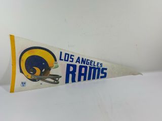 Vintage Los Angeles Rams Nfl Football Full Size Pennant 30”