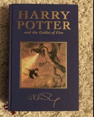 Harry Potter And The Goblet Of Fire Deluxe Edition Uk Bloomsbury 1st Edition 6th