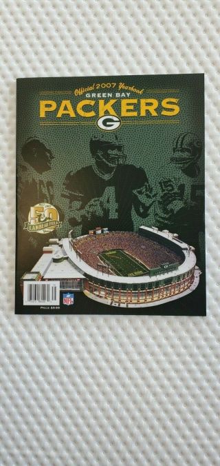 2007 Green Bay Packers Official Yearbook Lambeau Field 50 Years Nfl Football