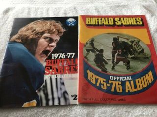 Nhl Hockey 1975 - 76 1976 - 77 Buffalo Sabres Photos Album Yearbook
