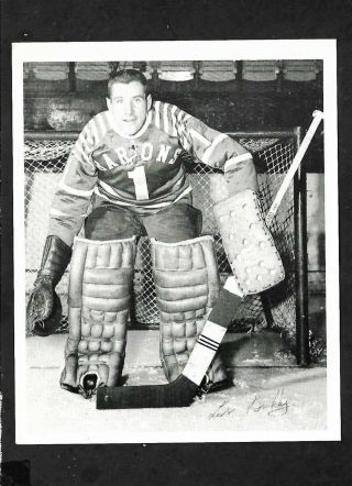 Hockey Photo: Gil Mayer 0,  Cleveland Barons,  1959 - 61,  Ahl,  5 1/2 " X 6 3/4 ",  B&w