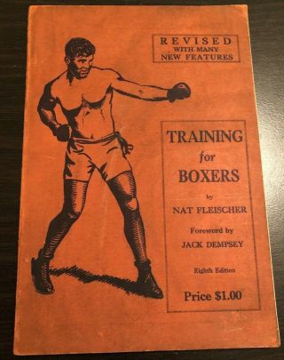 1932 Sports Training For Boxers The Ring - Nat Fleischer Jack Dempsey Boxing Hof