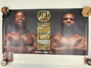 Mike Tyson Vs Holyfield,  Las Vegas Grand Fight Poster 34 " X22 "