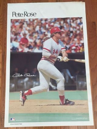Vintage 1980’s Pete Rose 4522 Sports Illustrated Poster 24 " X 36 "