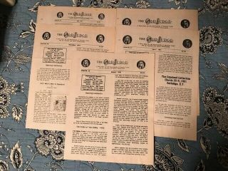 5 Issues:the Old Judge Newsletter - Lew Lipset Inc.  4/91,  7/91,  1/92
